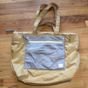 Madewell transport tote Tan and Gray Tote Bag